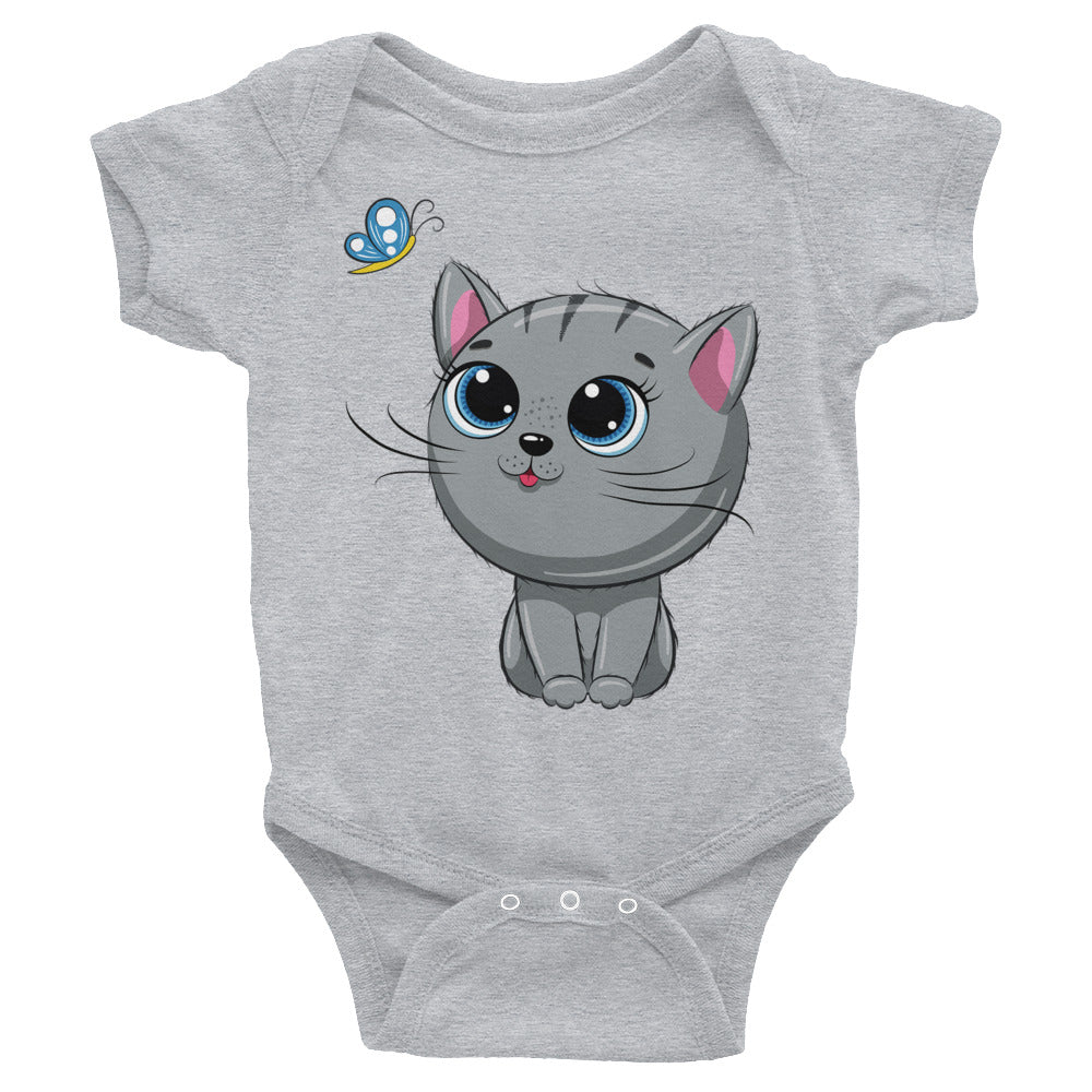 Cute Baby Cat with Butterfly Bodysuit, No. 0140