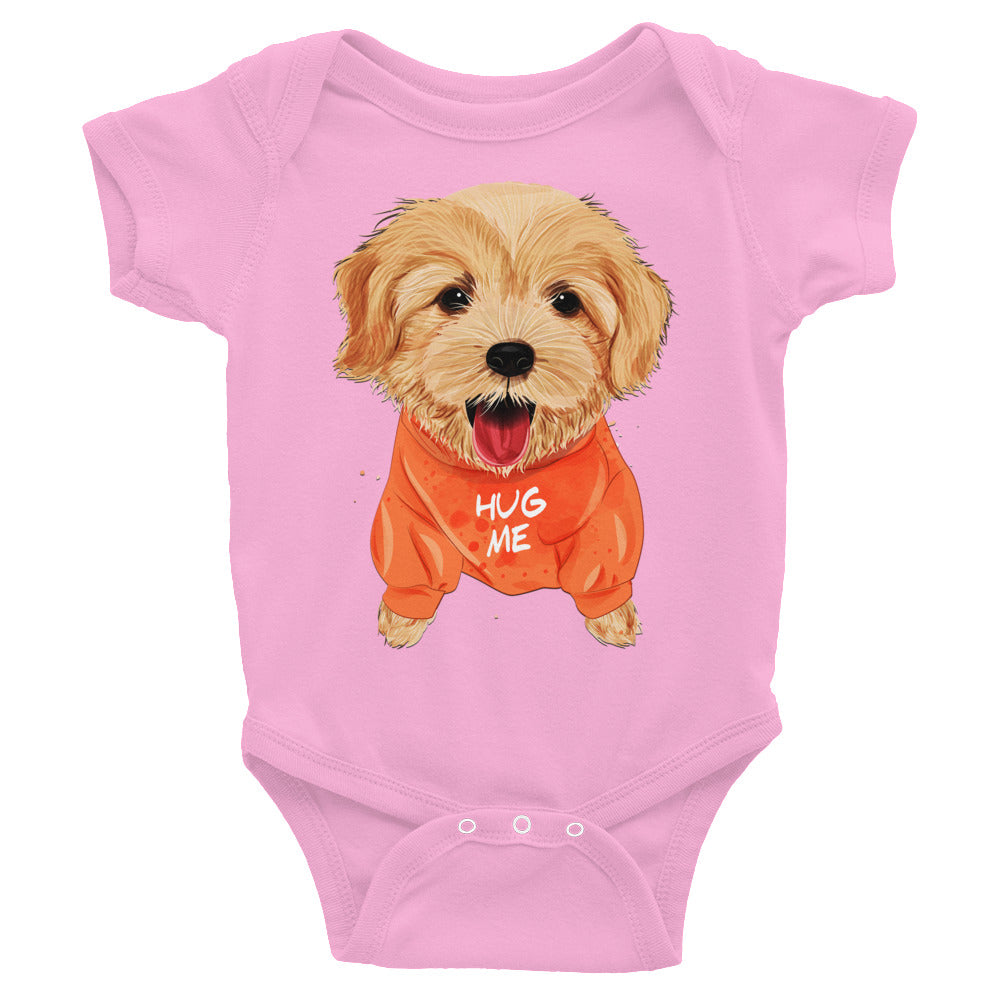 Cute Golden Retriever Dog Bodysuit, No. 0302