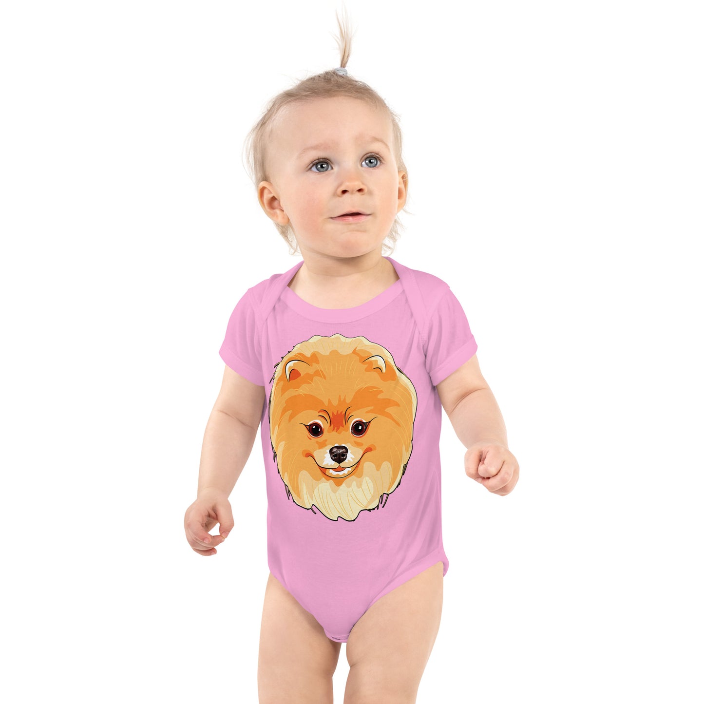 Cute Pomeranian Dog Bodysuit, No. 0220