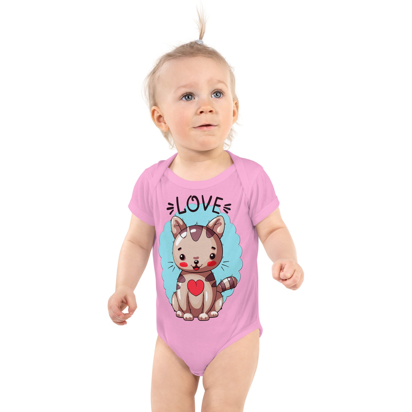 Cute Kitty Cat in Love Bodysuit, No. 0315