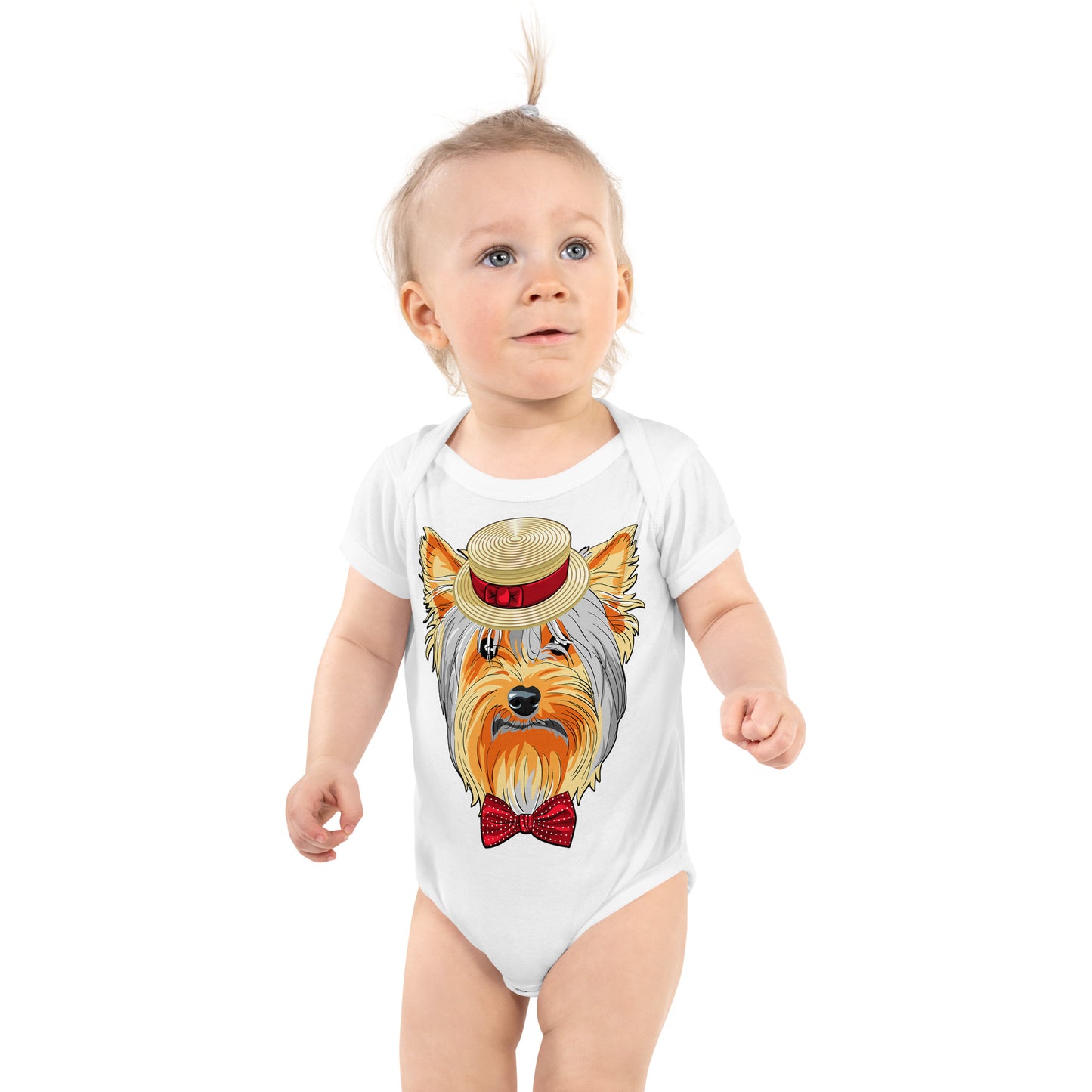 Dog with beige  hut Bodysuit, No. 0236