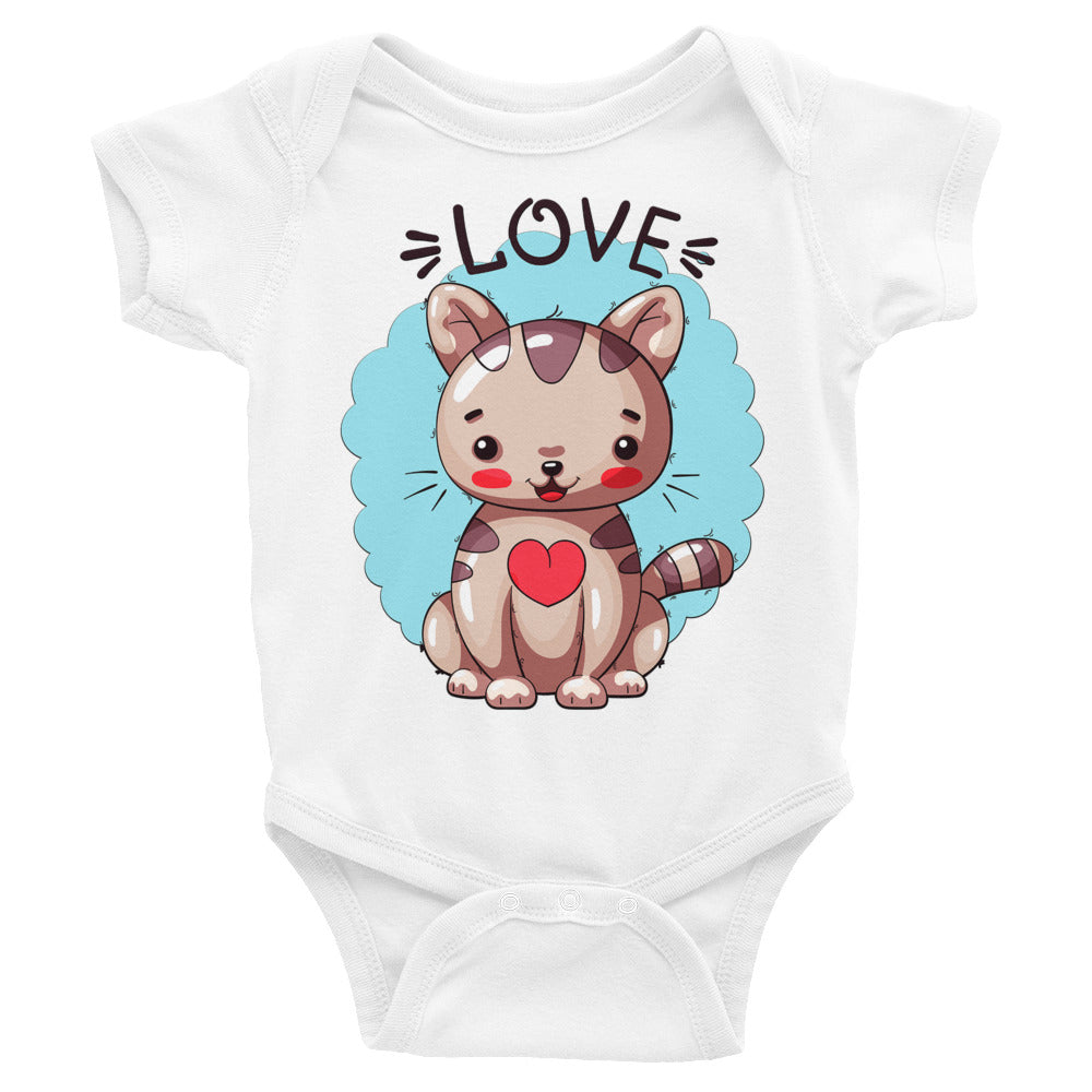 Cute Kitty Cat in Love Bodysuit, No. 0315