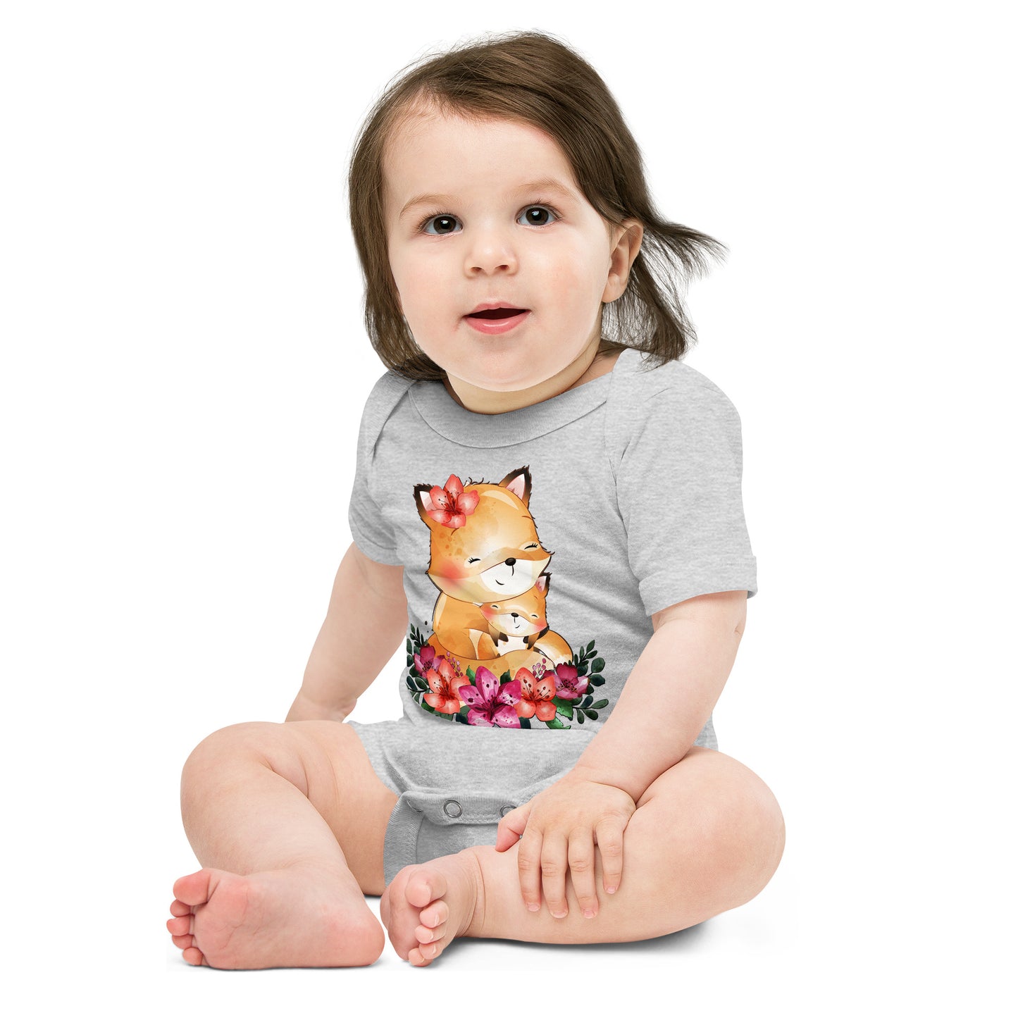 Cool Foxy Mom and Baby Bodysuit, No. 0078