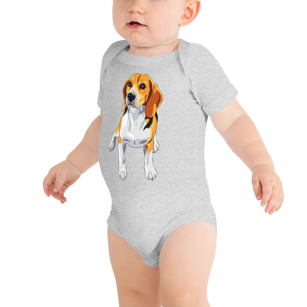 Cute Beagle Dog Bodysuit, No. 0151