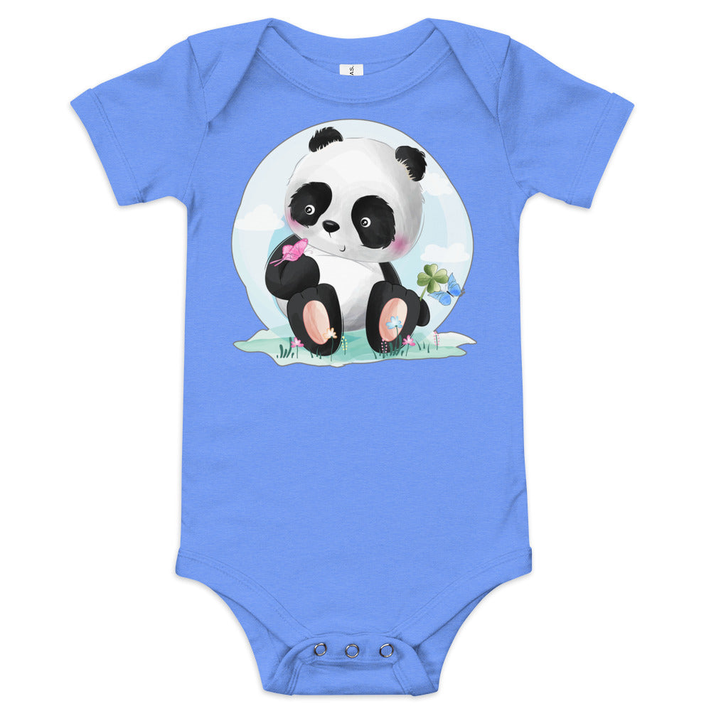 Cute Panda with Butterflies Bodysuit, No. 0069