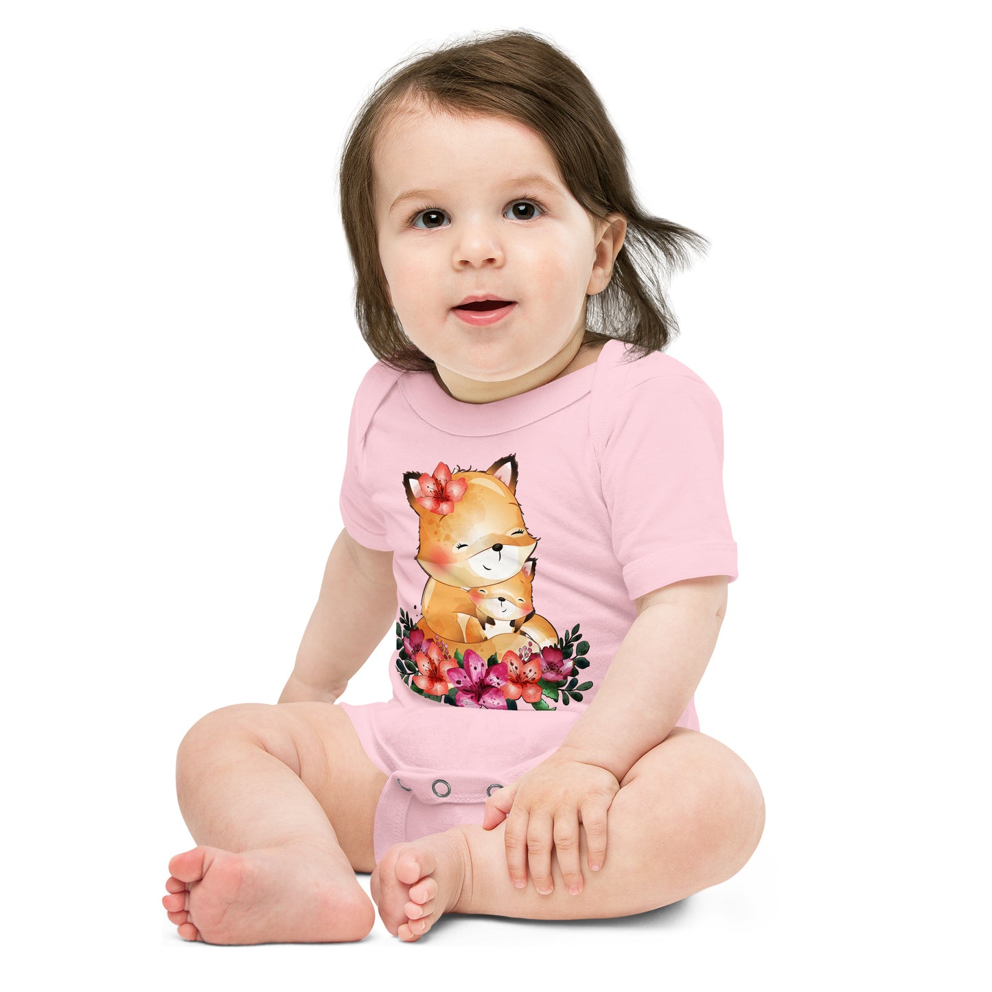 Cool Foxy Mom and Baby Bodysuit, No. 0078