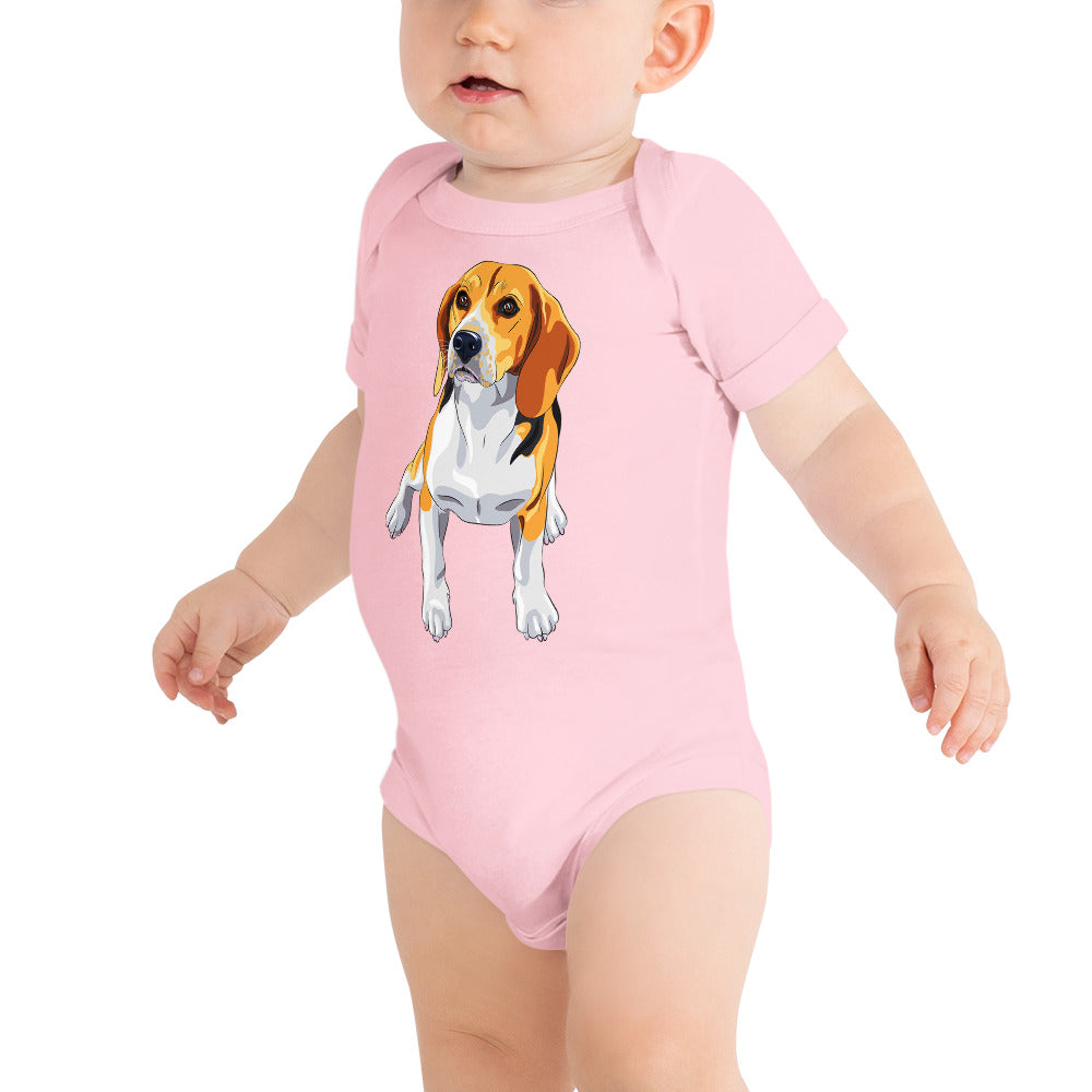 Cute Beagle Dog Bodysuit, No. 0151