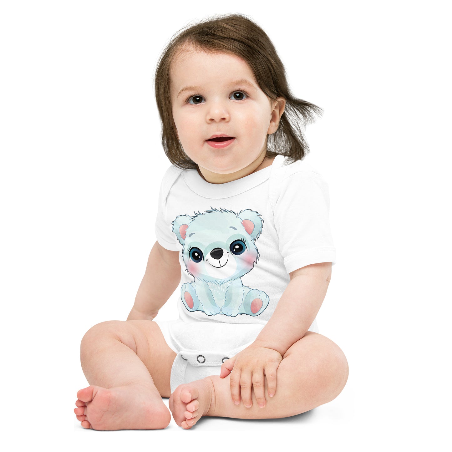 Cute Polar Dog Bodysuit, No. 0219