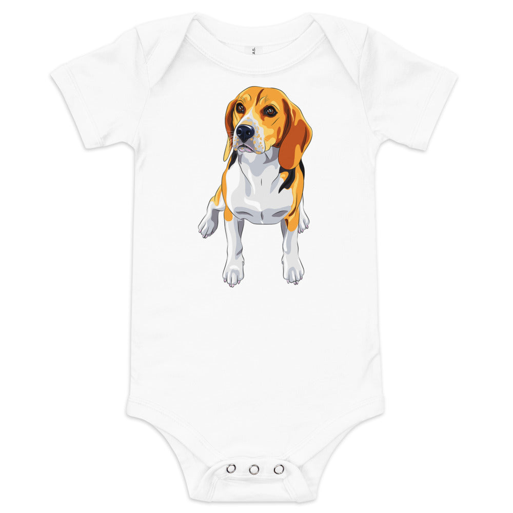 Cute Beagle Dog Bodysuit, No. 0151