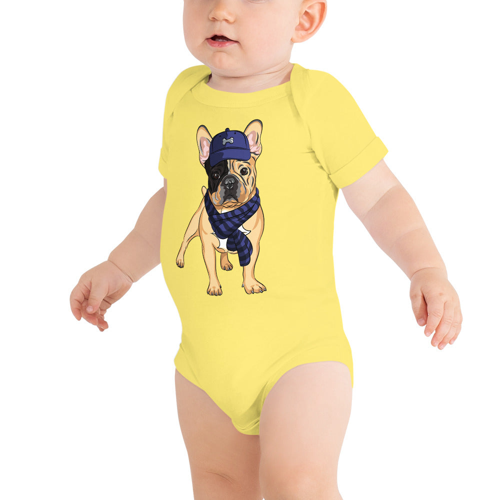 Cute French Bulldog Dog Bodysuit, No. 0200