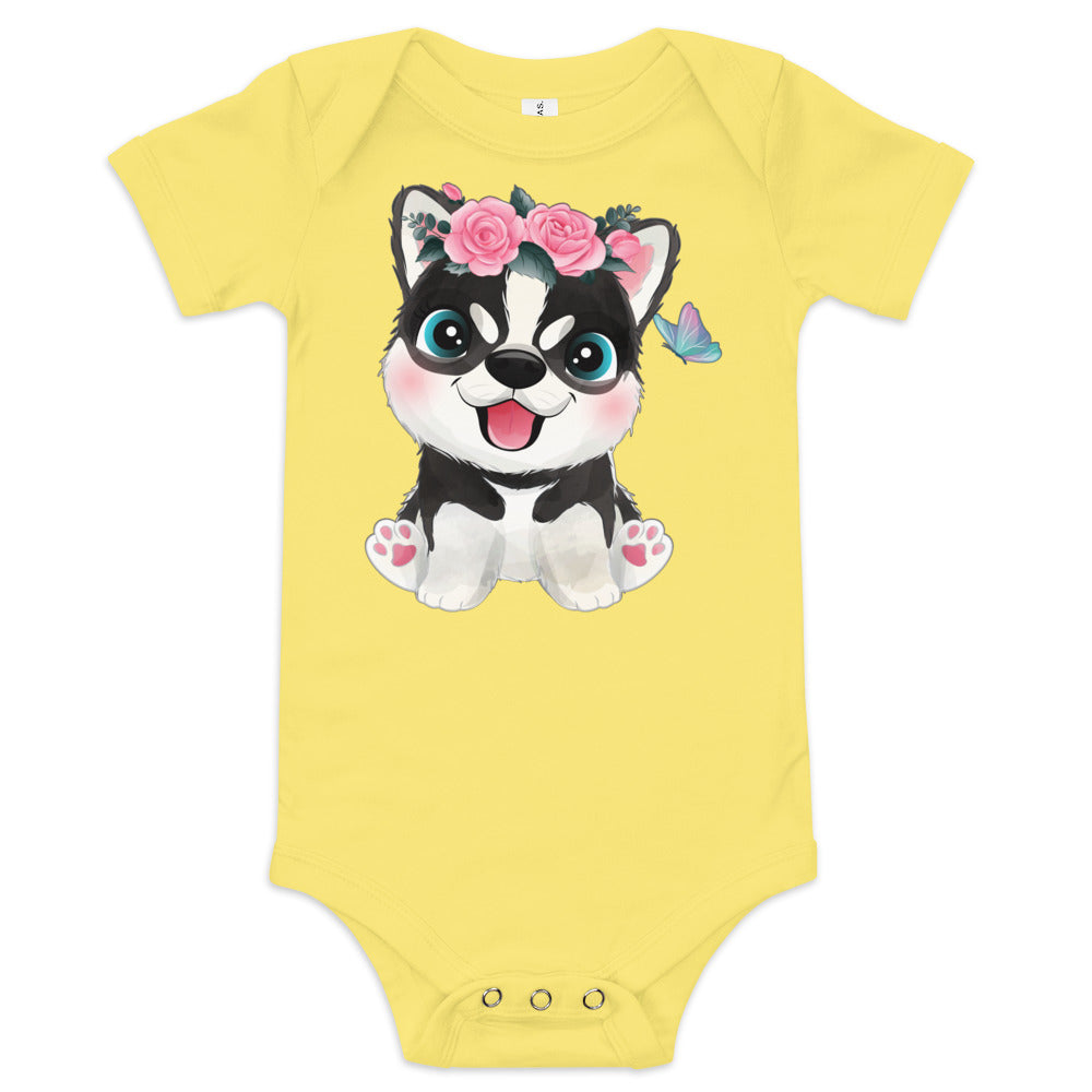 Cute Little Dog Bodysuit, No. 0357