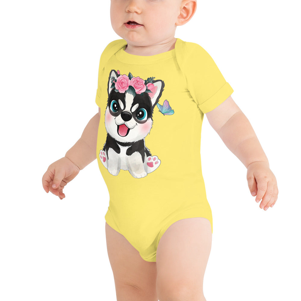 Cute Little Dog Bodysuit, No. 0357