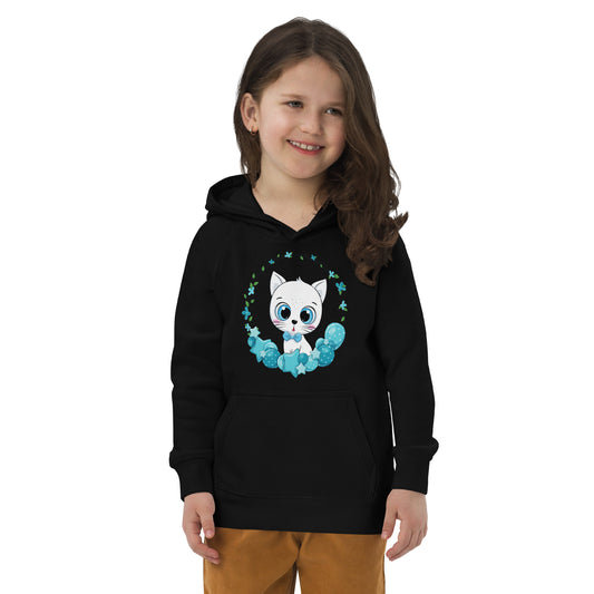 Cute Cat with Balloon Wreath Hoodie, No. 0164