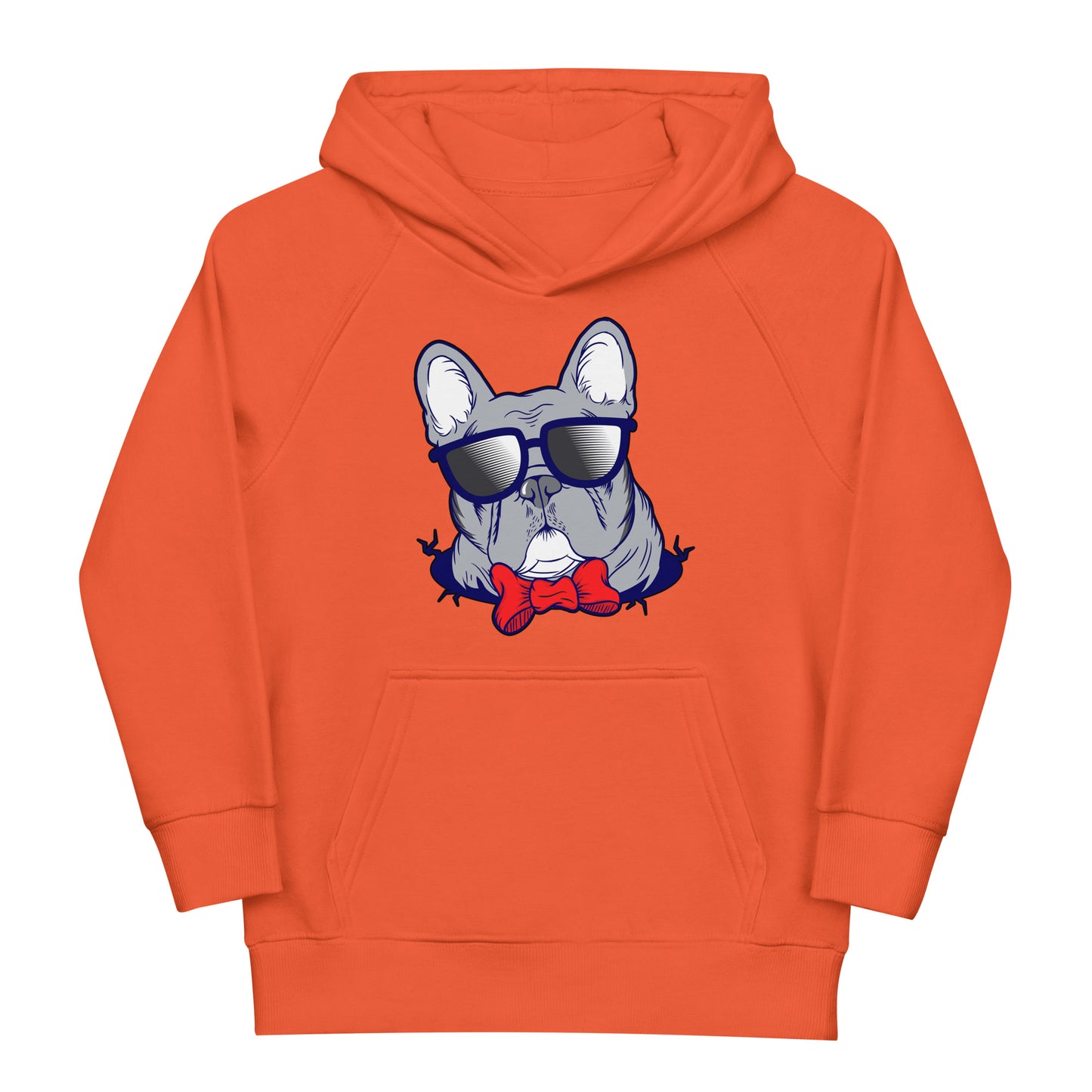 Cool French Bulldog Dog with Glasses Hoodie, No. 0579