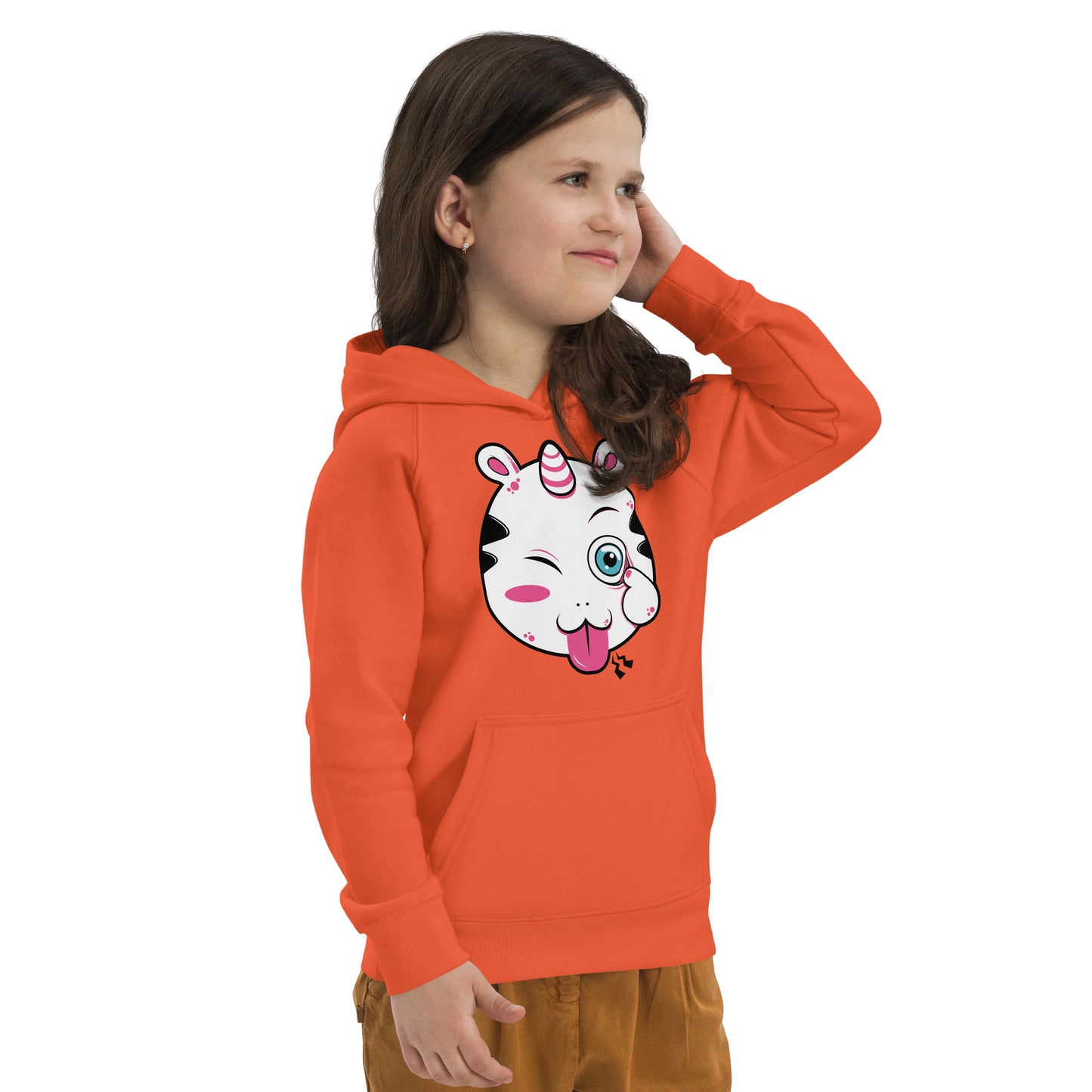 Comic Unicorn Face Hoodie, No. 0053