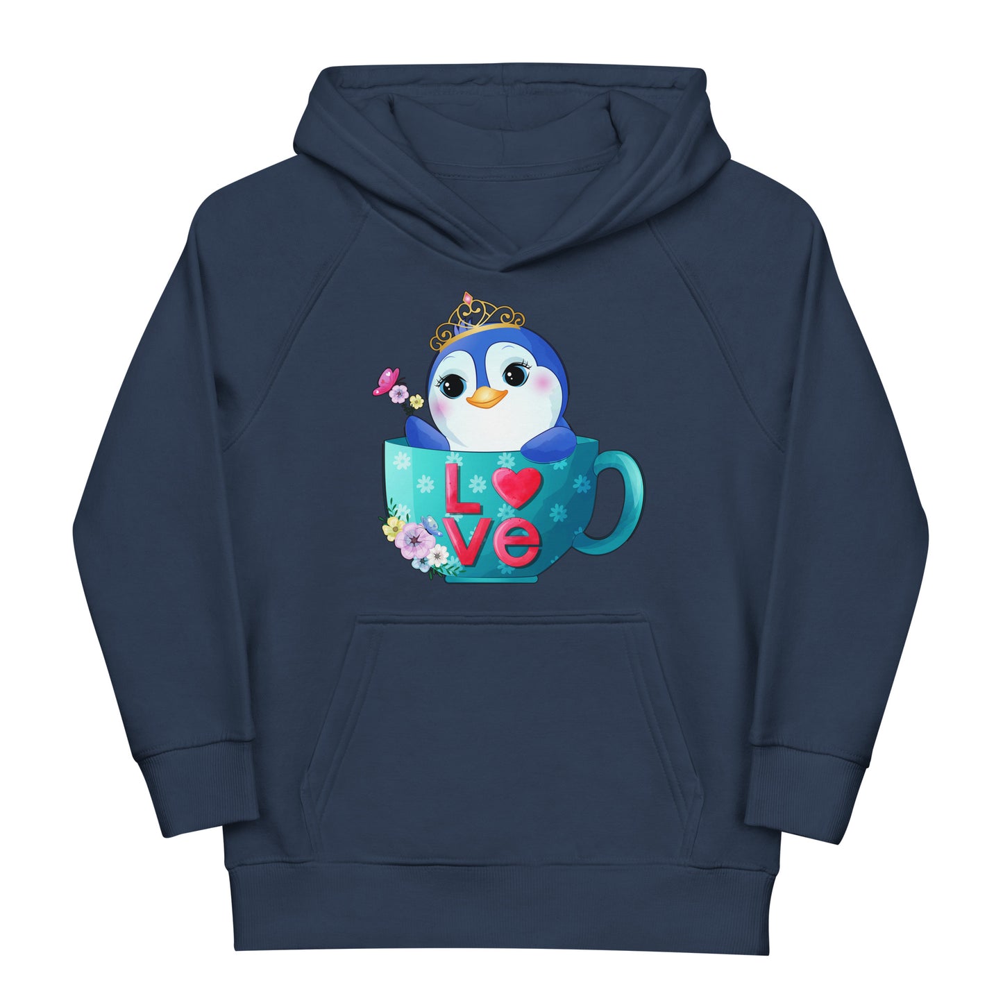 Little Penguin Inside Coffee Cup Hoodie, No. 0462