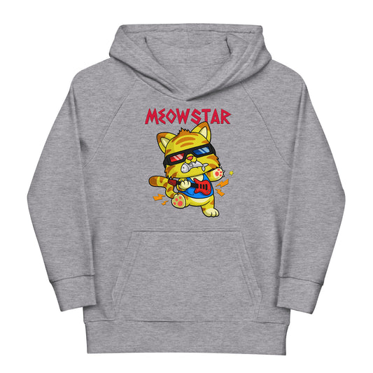 Funny star Cat Playing Guitar Hoodie, No. 0521