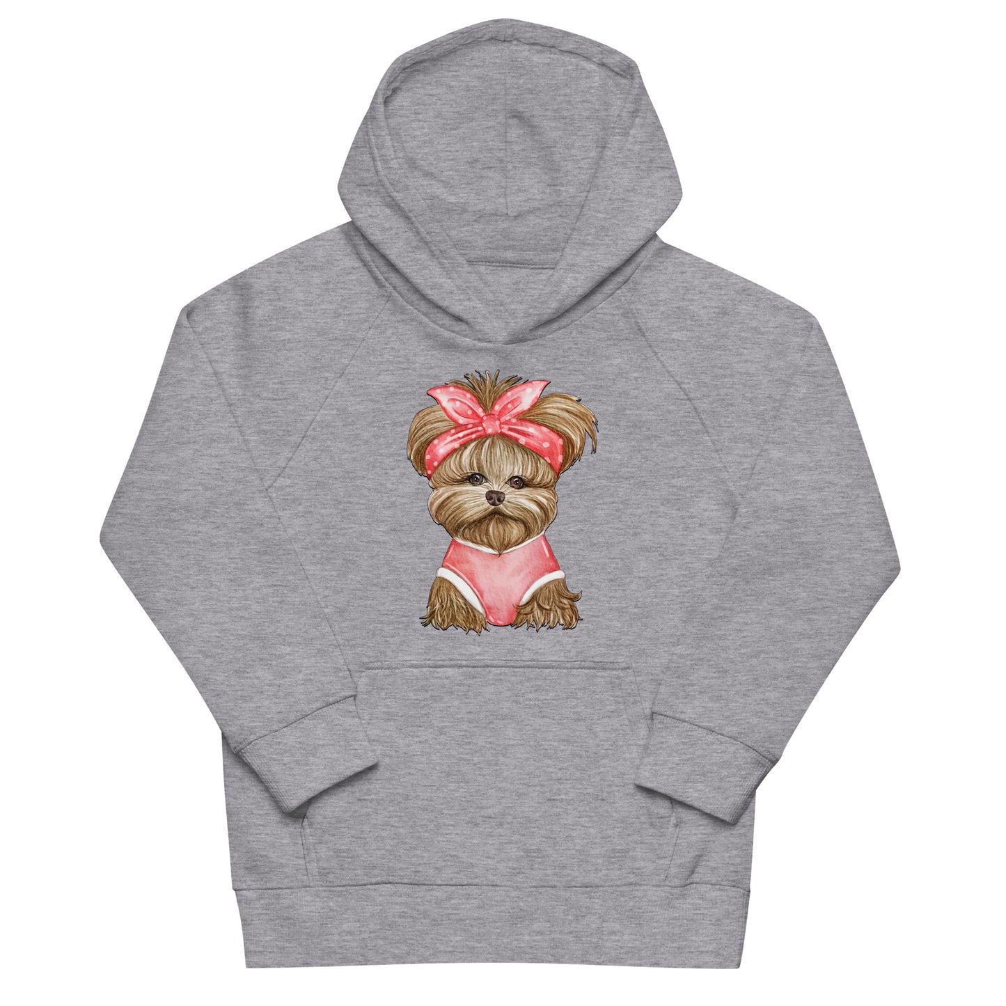 Adorable Dog with Red Ribbon Hoodie, No. 0566