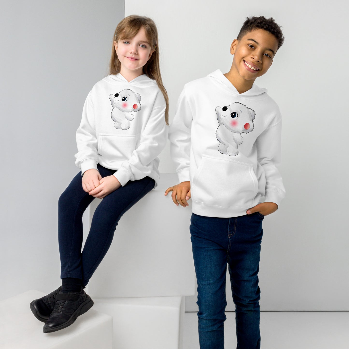 Adorable Polar Bear Hoodie, No. 0020