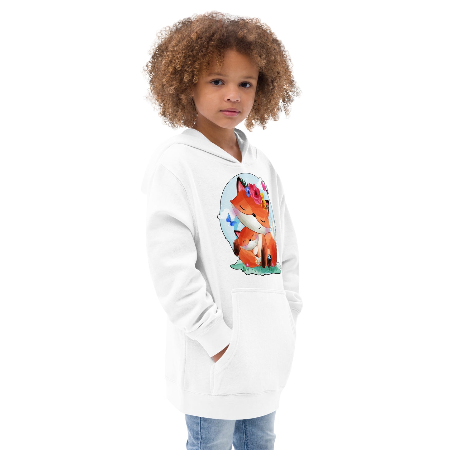 Lovely Mom and Baby Fox Hoodie, No. 0067