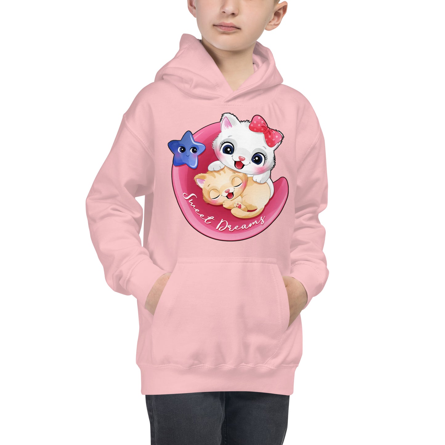 Lovely Baby Cats on the Moon Hoodie, No. 0463