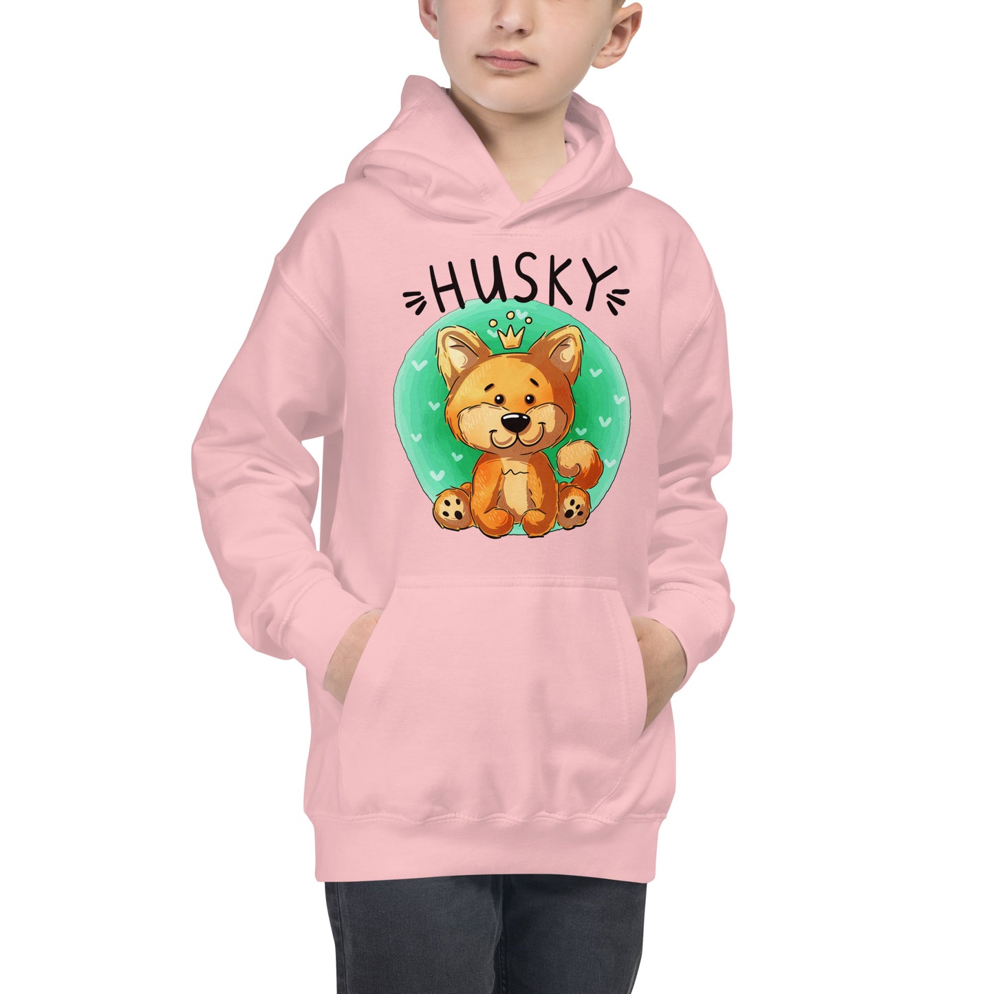 Lovely Husky Puppy Dog Hoodie, No. 0476