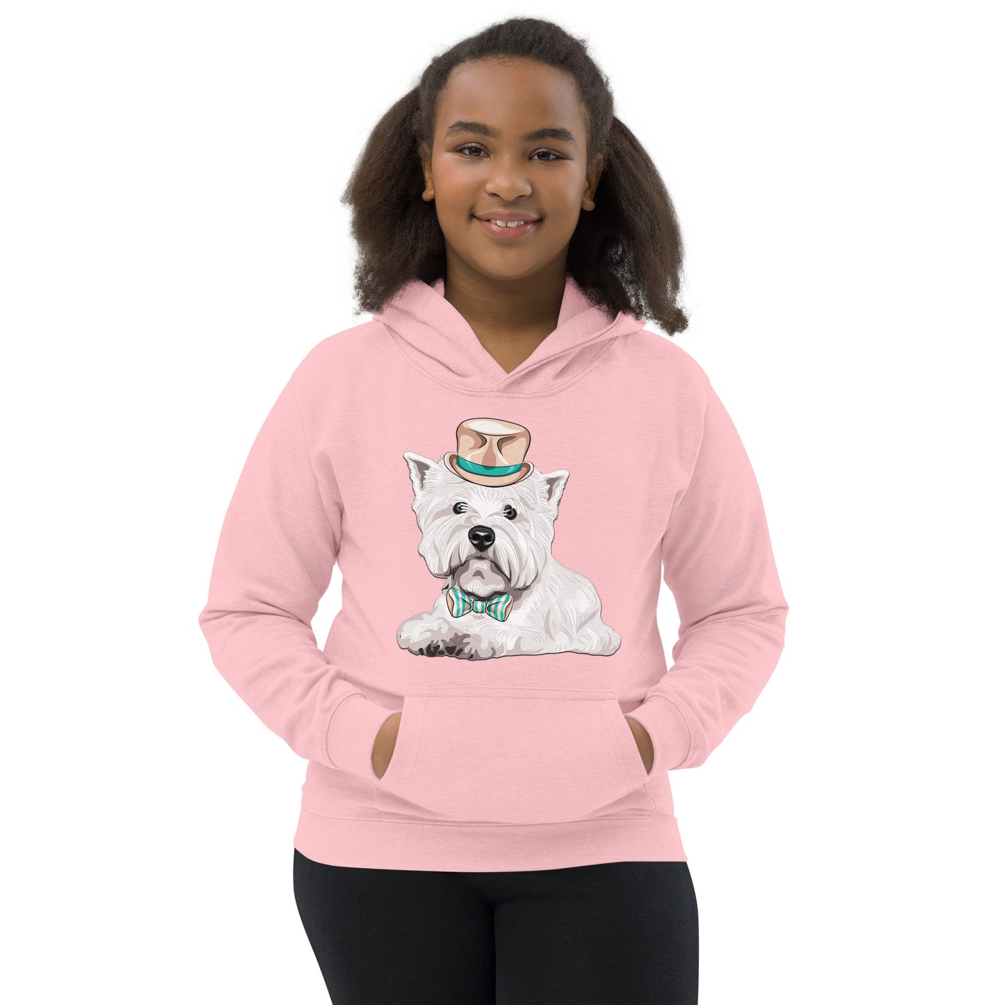 Cool West Highland White Terrier Dog Hoodie, No. 0134