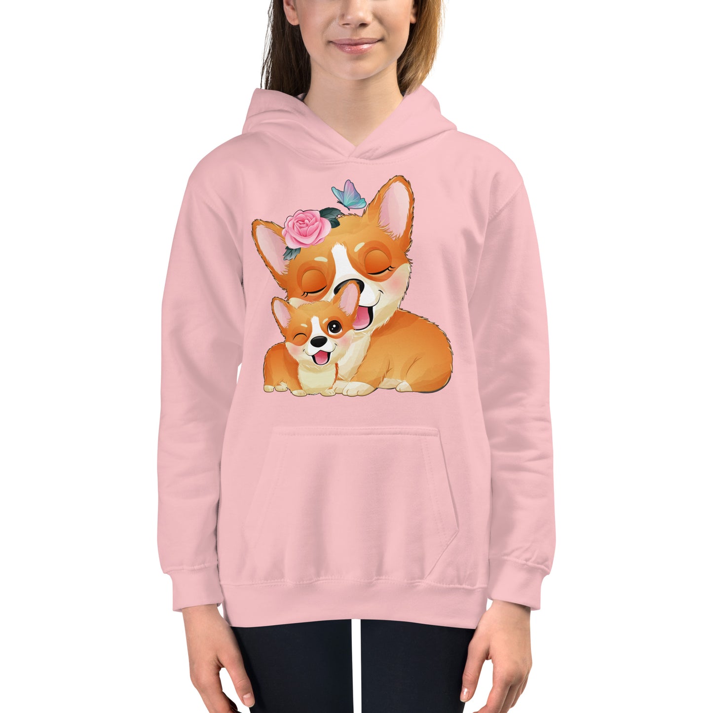 Mother and Baby Dogs Hoodie, No. 0033