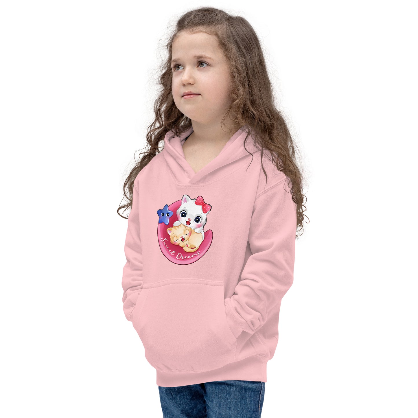 Lovely Baby Cats on the Moon Hoodie, No. 0463