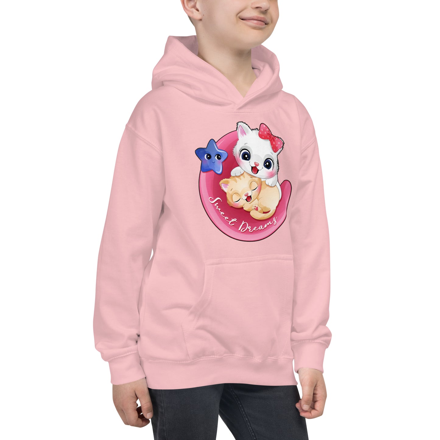 Lovely Baby Cats on the Moon Hoodie, No. 0463