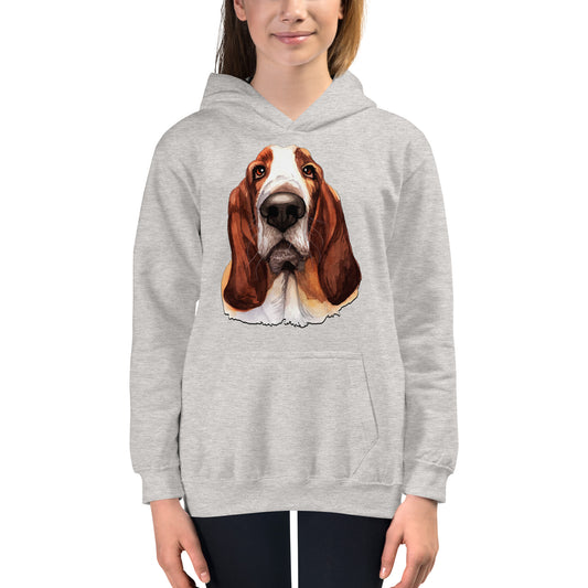 Cool Basset Hound Dog Hoodie, No. 0574