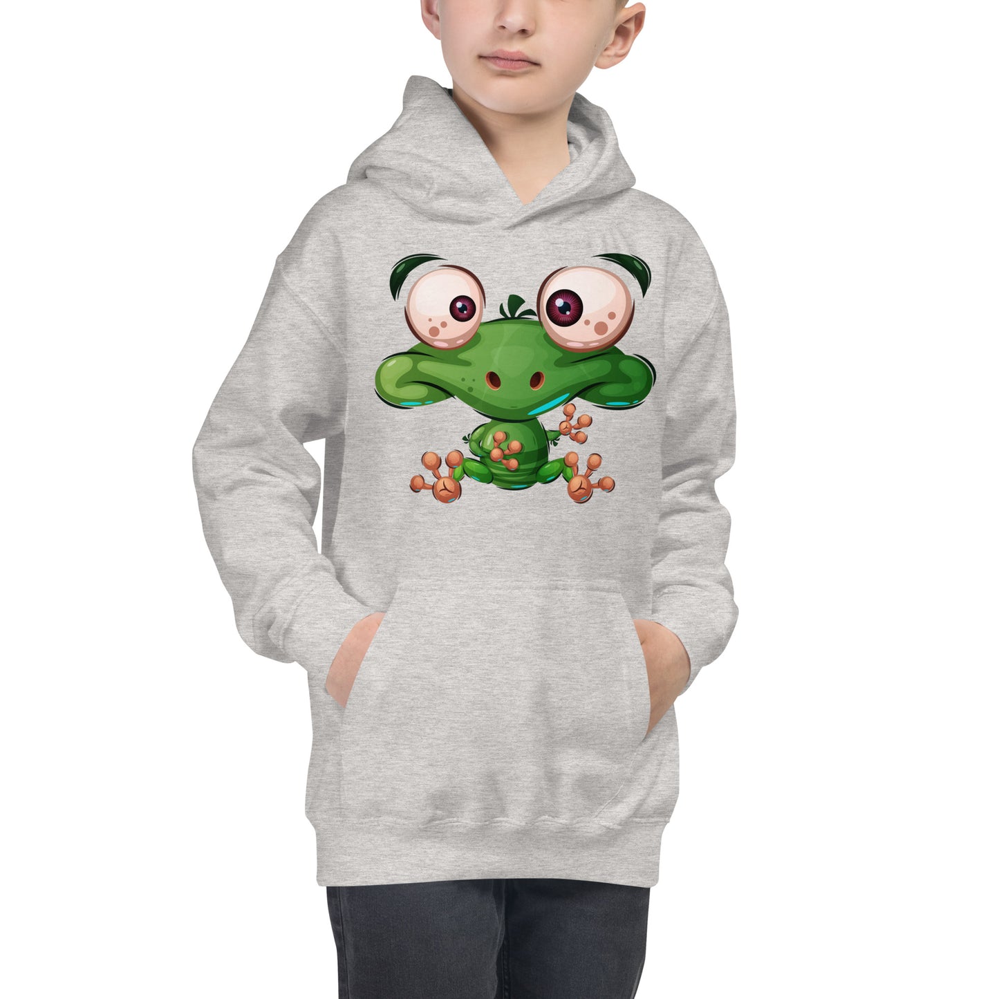 Comic Frog Hoodie, No. 0036