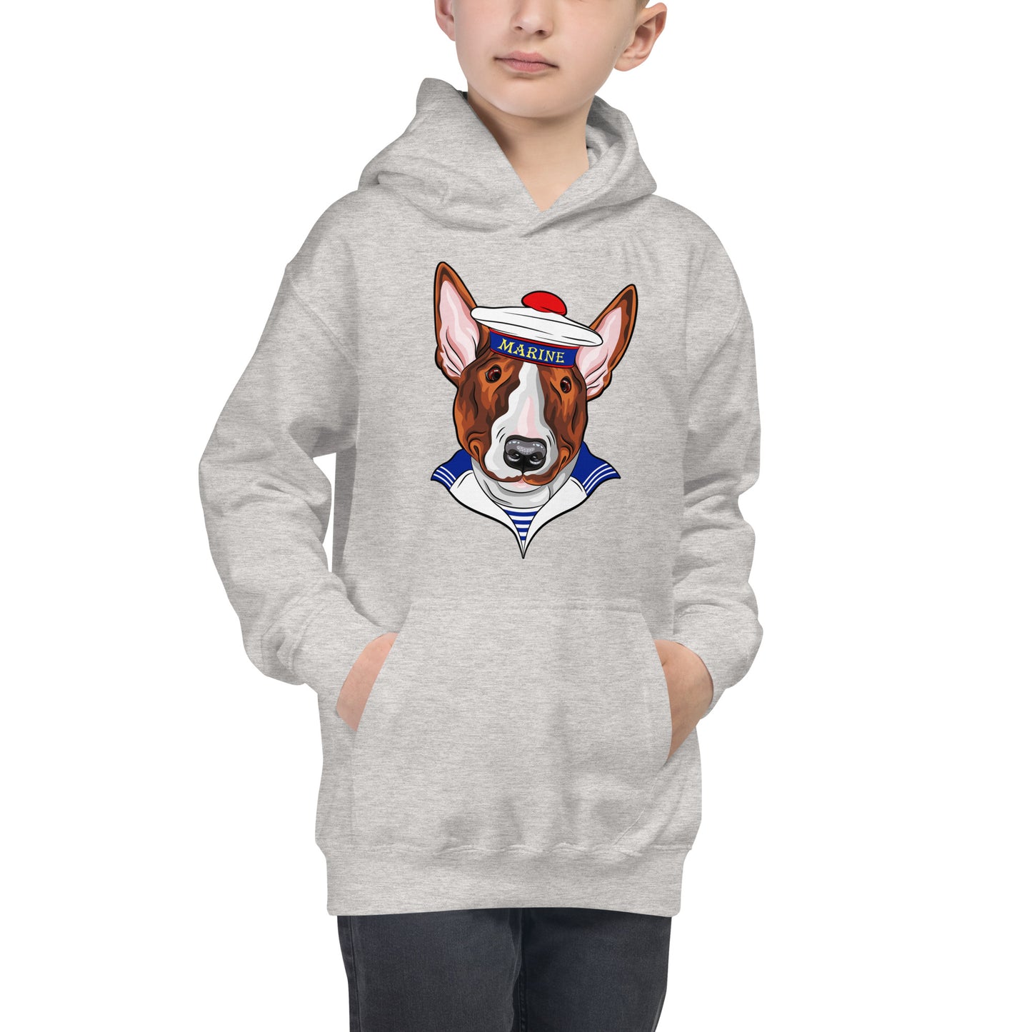 Sailor Bull Terrier Dog Hoodie, No. 0508