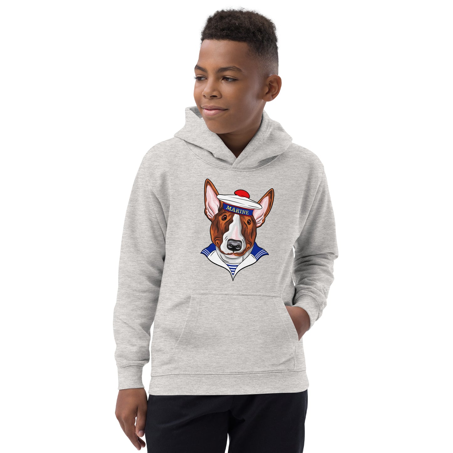 Sailor Bull Terrier Dog Hoodie, No. 0508