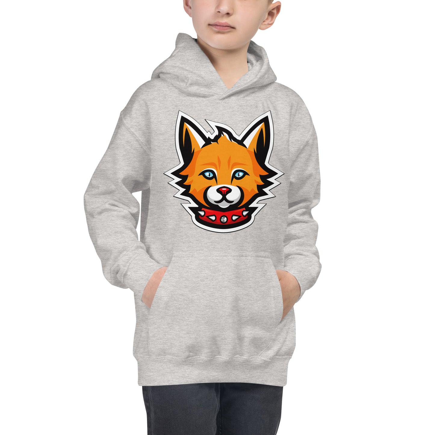 Cool Cat Face Hoodie, No. 0119