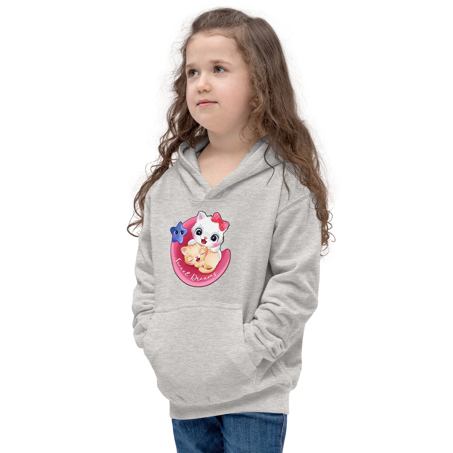 Lovely Baby Cats on the Moon Hoodie, No. 0463