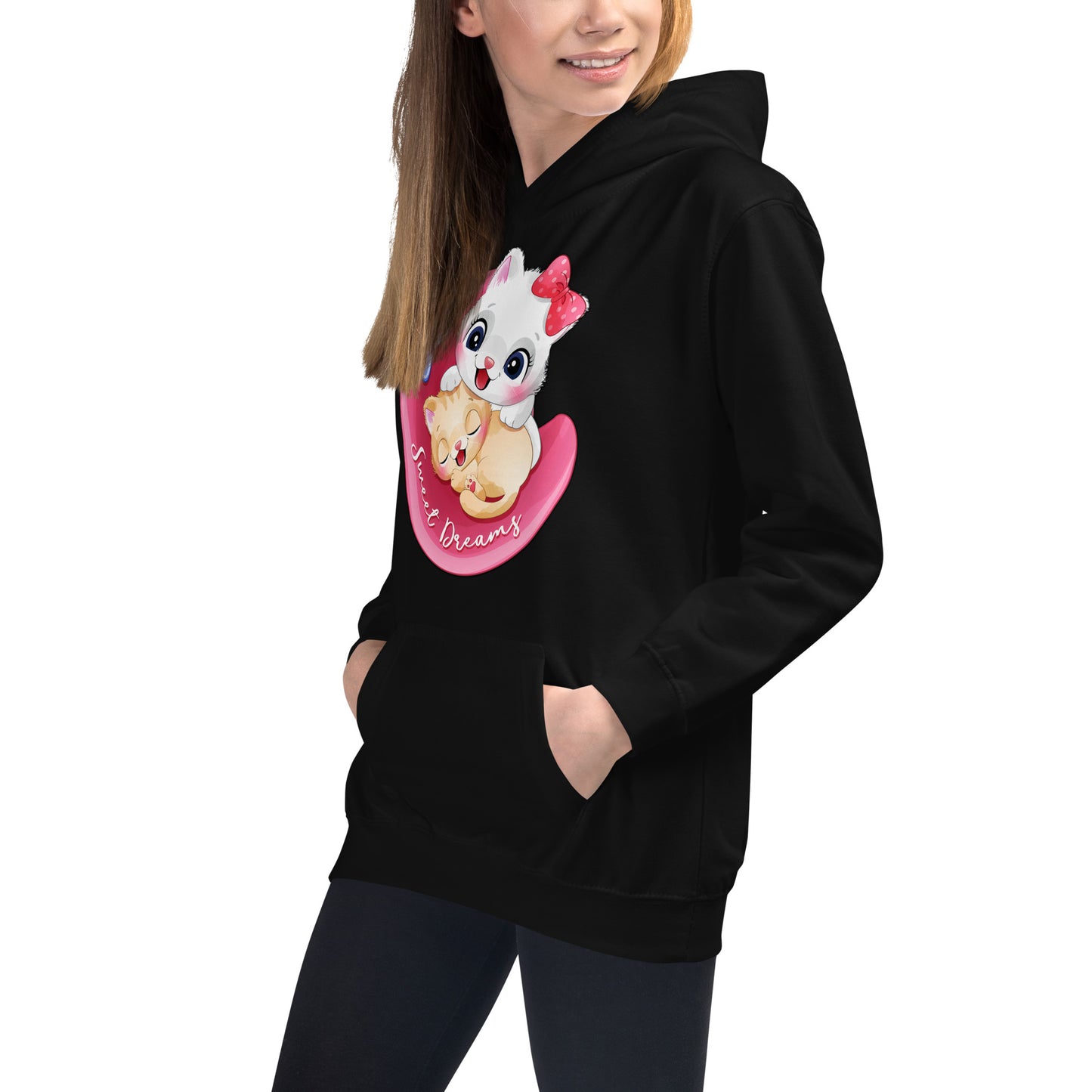 Lovely Baby Cats on the Moon Hoodie, No. 0463