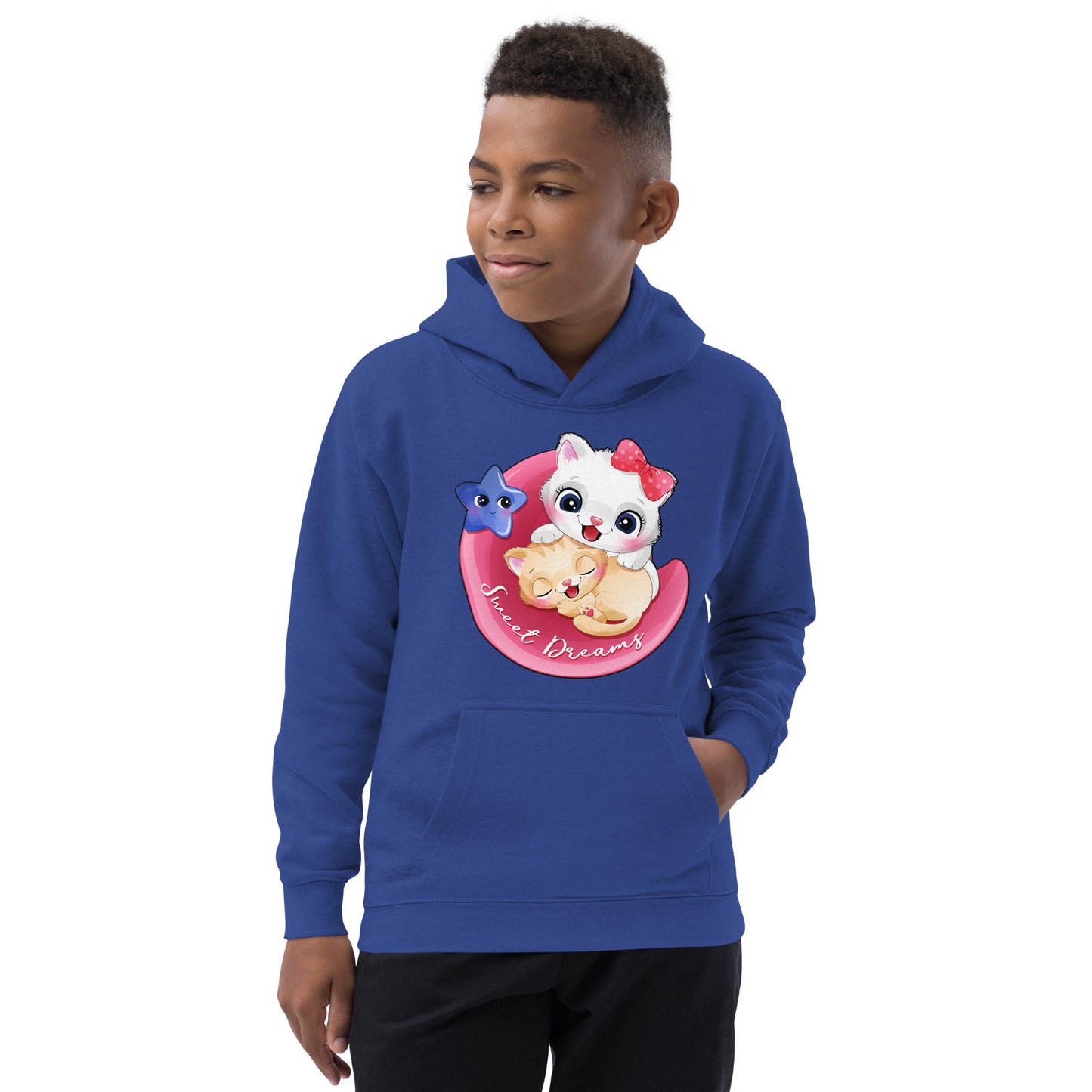 Lovely Baby Cats on the Moon Hoodie, No. 0463