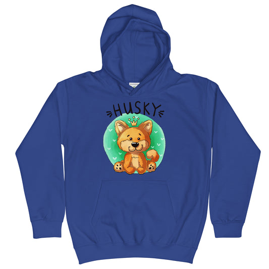 Lovely Husky Puppy Dog Hoodie, No. 0476