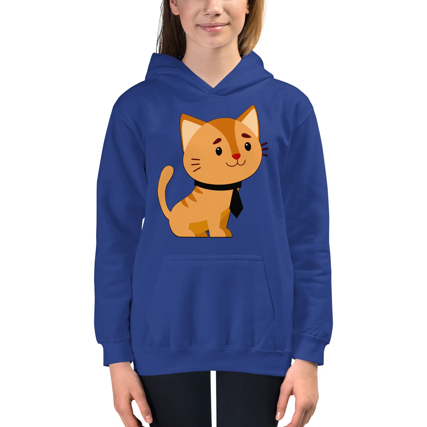 Cute Cat with Tie Hoodie, No. 0168