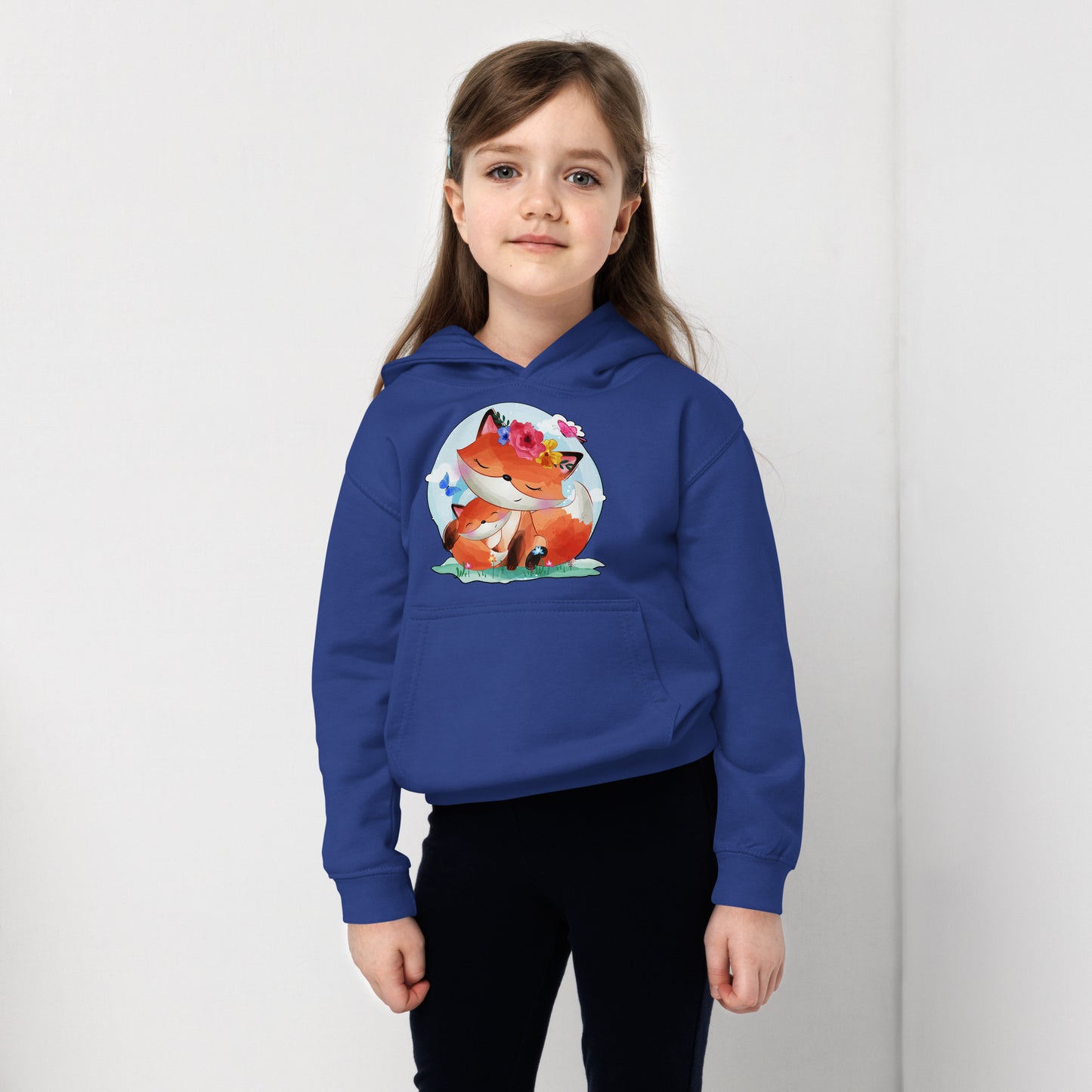 Lovely Mom and Baby Fox Hoodie, No. 0067