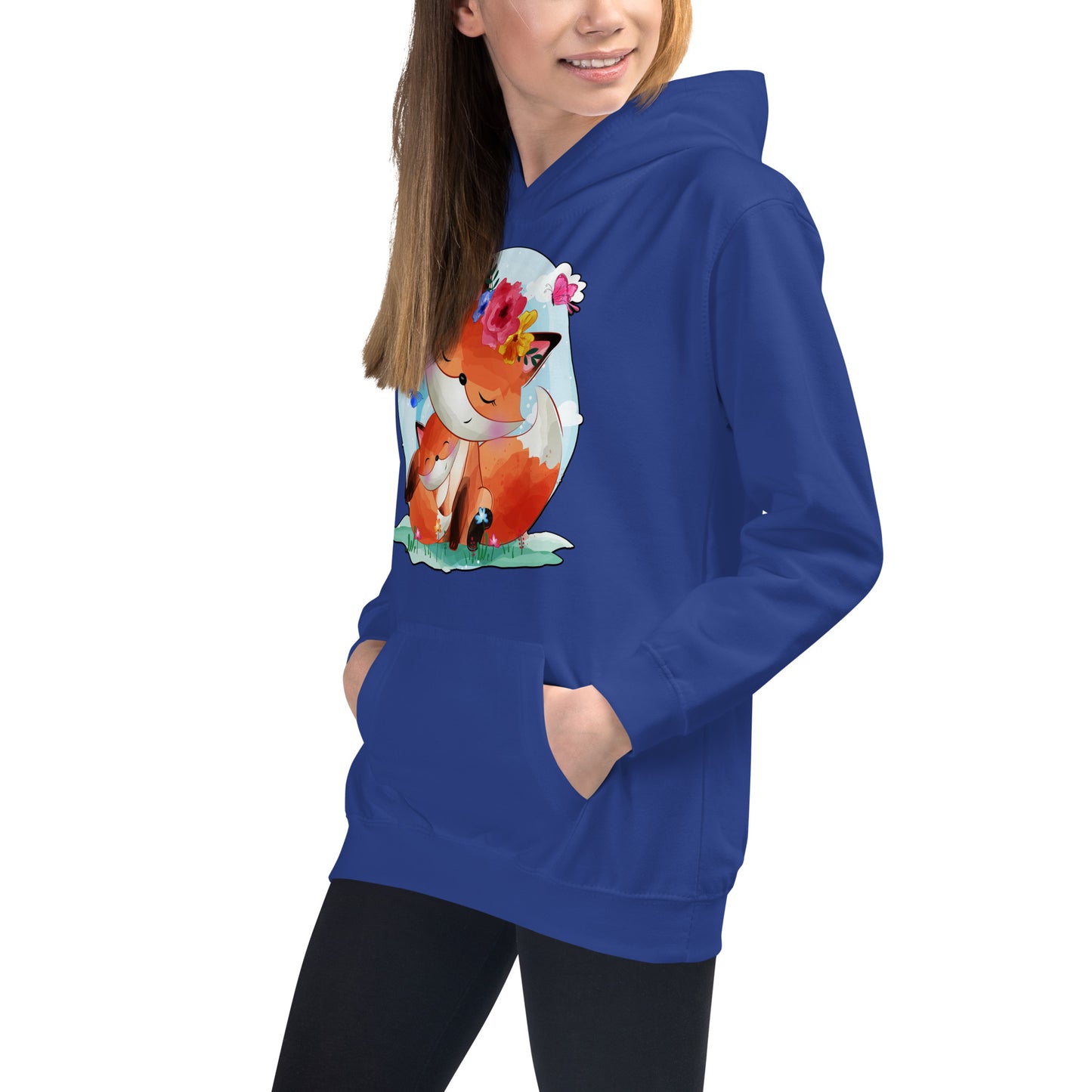 Lovely Mom and Baby Fox Hoodie, No. 0067