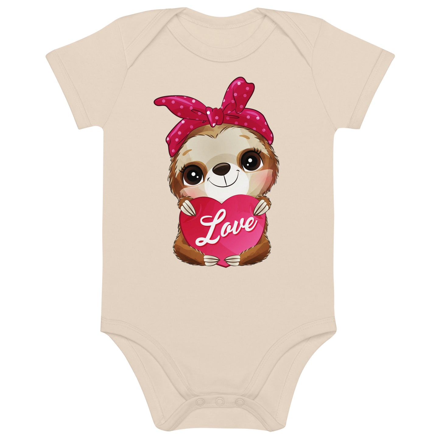 Sloth with Heart Bodysuit, No. 0493