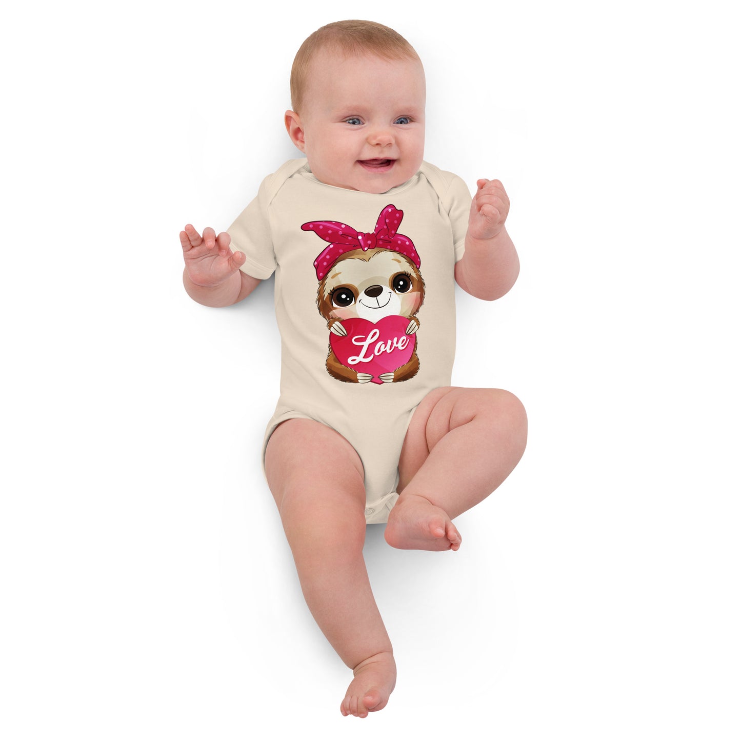 Sloth with Heart Bodysuit, No. 0493