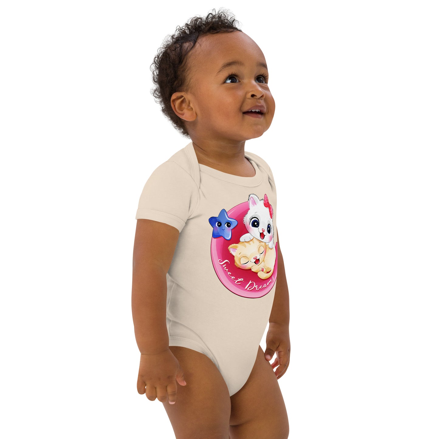 Lovely Baby Cats on the Moon Bodysuit, No. 0463