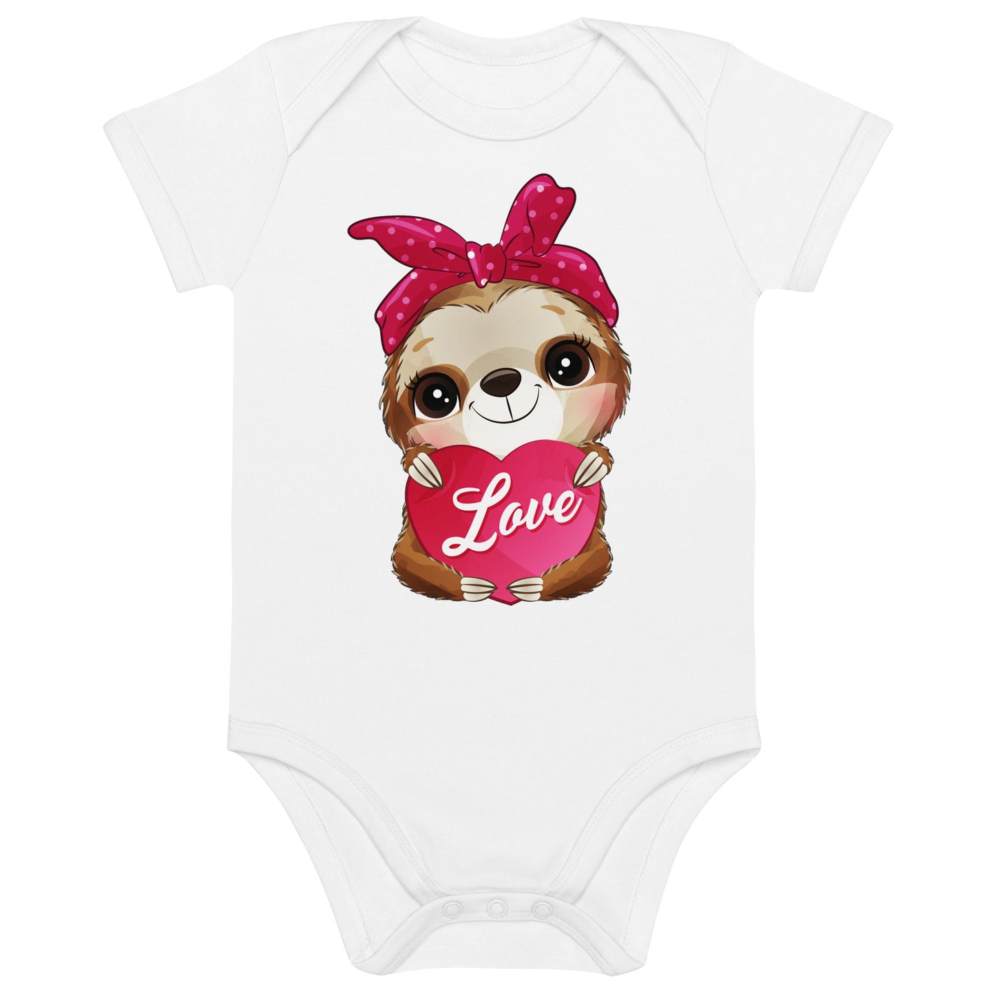 Sloth with Heart Bodysuit, No. 0493