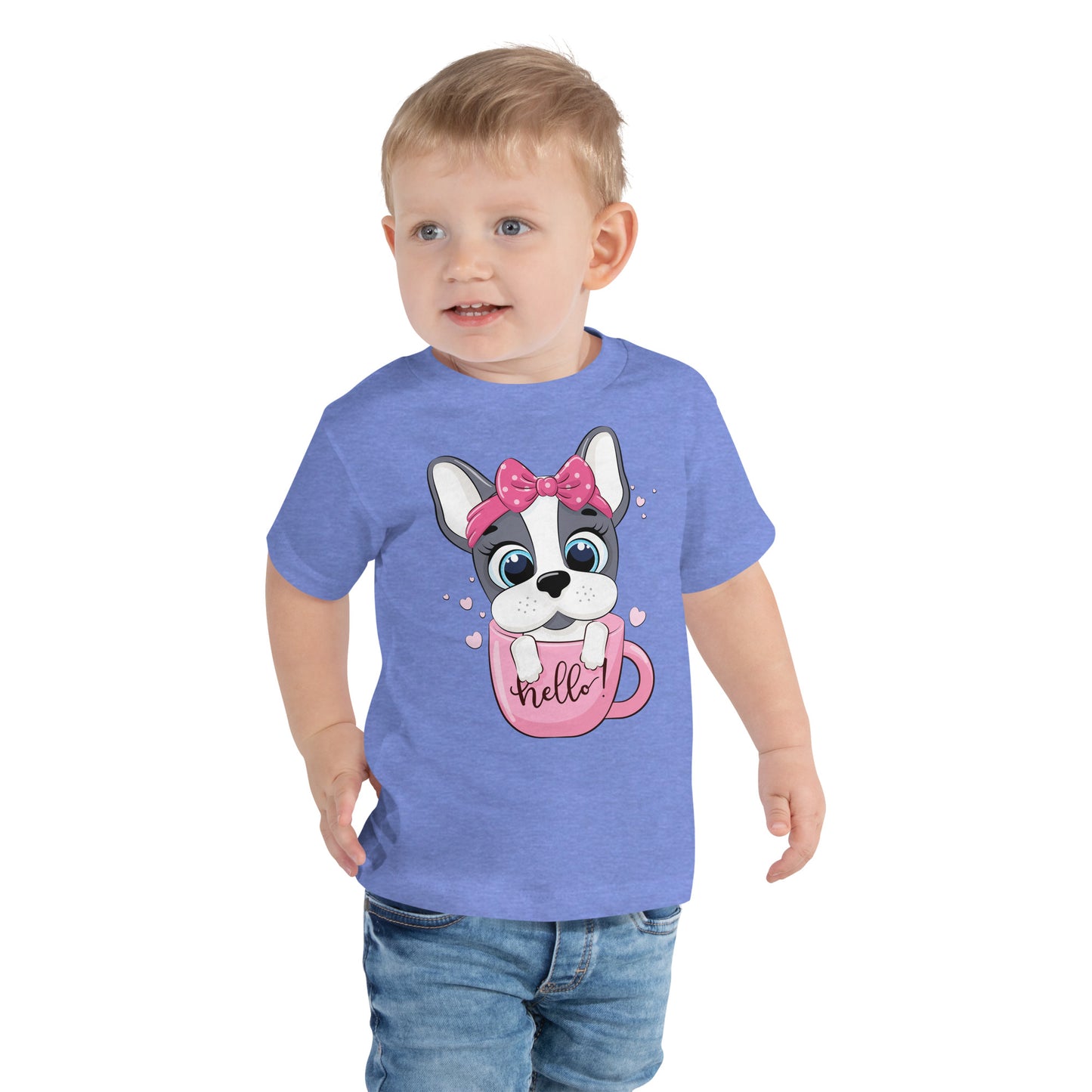 Cute Puppy Dog in Cup T-shirt, No. 0371