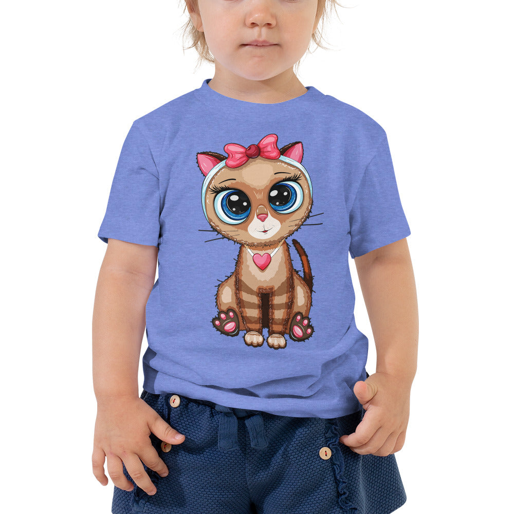 Cute Baby Cat with Big Eyes T-shirt, No. 0273