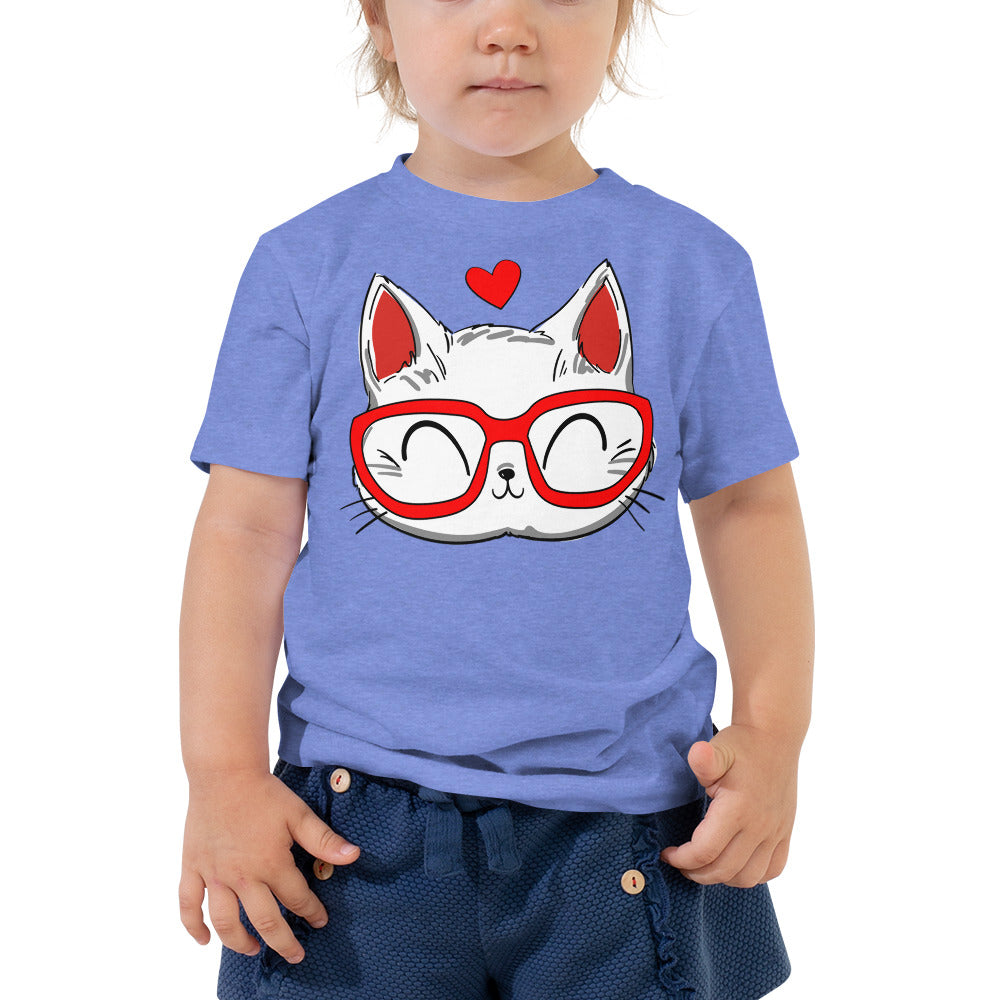 Cute Kitty Cat Face T-shirt, No. 0208