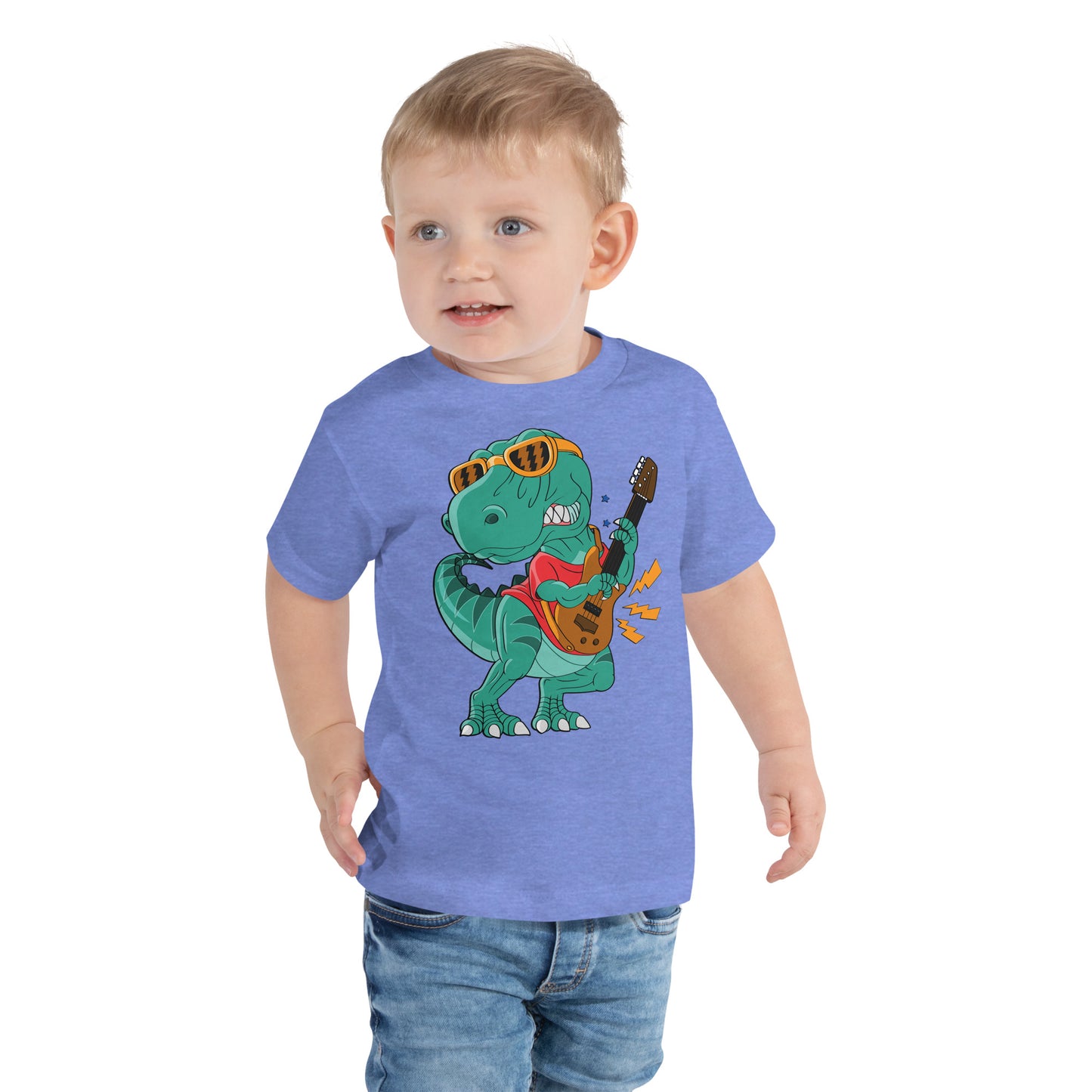 Cool Dinosaur Rock Star T-shirt, No. 0258